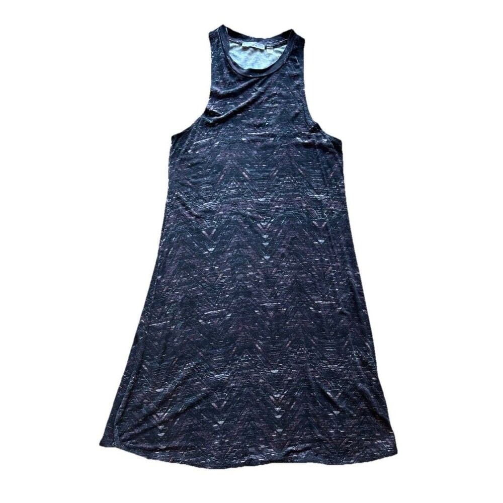 Dex Sleeveless Active Dress Womens Size S Herringbone Soft Knit High Neck Racer